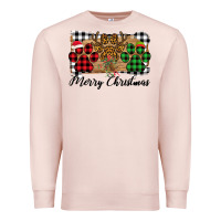 Pale Pink Merry Christmas Paws Premium Sweatshirt - Bettercallsaul