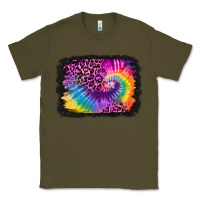 Army Green tie dye leopard glitter background Classic Tee - Jasminsmagicworld