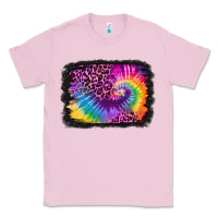 Bubblegum Pink tie dye leopard glitter background Classic Tee - Jasminsmagicworld