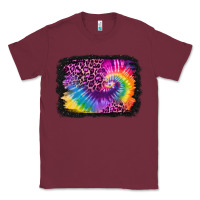 Burgundy tie dye leopard glitter background Classic Tee - Jasminsmagicworld