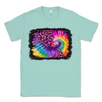 Seafoam tie dye leopard glitter background Classic Tee - Jasminsmagicworld
