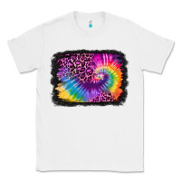 White tie dye leopard glitter background Classic Tee - Jasminsmagicworld
