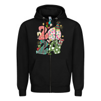 Black 2024 happy new year Zipper Hoodie - MaliasSmallBusiness