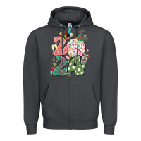 Smoke 2024 happy new year Zipper Hoodie - MaliasSmallBusiness