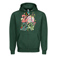 Sports Green 2024 happy new year Zipper Hoodie - MaliasSmallBusiness