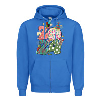 True Royal 2024 happy new year Zipper Hoodie - MaliasSmallBusiness