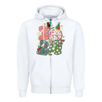 White 2024 happy new year Zipper Hoodie - MaliasSmallBusiness
