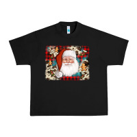 Black cowhide santa cookie socks background Urban Heavy Tee - AdoDesignShop