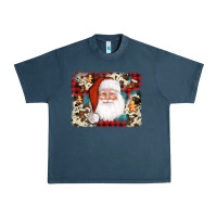 Midnight Navy cowhide santa cookie socks background Urban Heavy Tee - AdoDesignShop