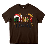 Chocolate Brown honey claus christmas Heavy Core Tee - BarkalooDesign