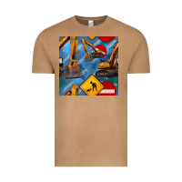 Vintage Camel excavator seamless pattern Vintage Tee - BundleAndBundleShop