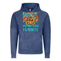 Vintage Denim pumpkin junkie Vintage Hoodie - Artiststas