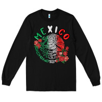 Black mexico Long Sleeve Tee - MaliasSmallBusiness