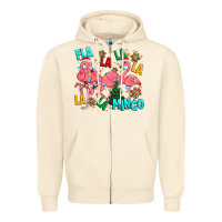 Sandshell christmas fla la la la la mingo Zipper Hoodie - MaliasSmallBusiness