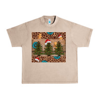 French Oak Christmas trees leopard Urban Heavy Tee - AdoDesignShop