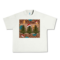 Pistachio Christmas trees leopard Urban Heavy Tee - AdoDesignShop