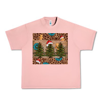 Salmon Christmas trees leopard Urban Heavy Tee - AdoDesignShop