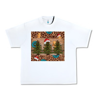 White Christmas trees leopard Urban Heavy Tee - AdoDesignShop