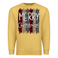 Antique Gold merry christmas leopard print Premium Sweatshirt - Bettercallsaul