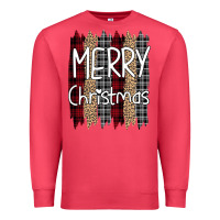 Cardinal merry christmas leopard print Premium Sweatshirt - Bettercallsaul