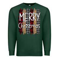 Sports Green merry christmas leopard print Premium Sweatshirt - Bettercallsaul