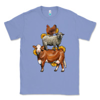 Colony Blue farm animals stack Classic Tee - LillyAllenDesigns