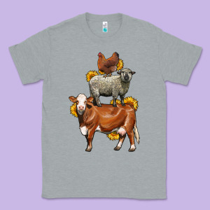 Farm Animals Stack Classic Tee Designed By Lillyallendesigns