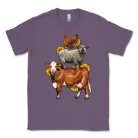 Lavender farm animals stack Classic Tee - LillyAllenDesigns