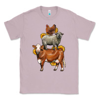Lilac farm animals stack Classic Tee - LillyAllenDesigns