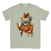 Matcha farm animals stack Classic Tee - LillyAllenDesigns