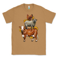 Toasted Coconut farm animals stack Classic Tee - LillyAllenDesigns