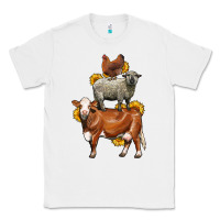White farm animals stack Classic Tee - LillyAllenDesigns