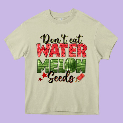 Dont Eat Watermelon Seeds Heavy Core Tee Designed By Texasbilliewilder