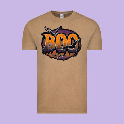 Boo Vintage Tee Designed By Jahusdesignshop