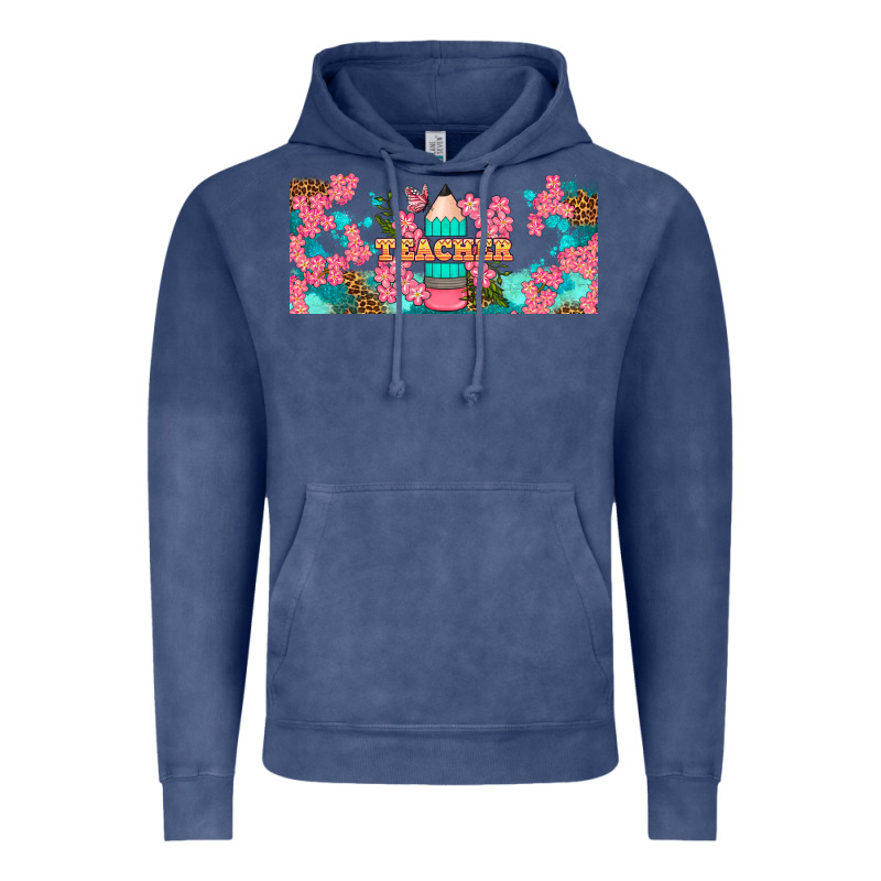 Teacher Floral Pencil Libbey Glass Vintage Hoodie by BundleAndBundleShop | Teevron