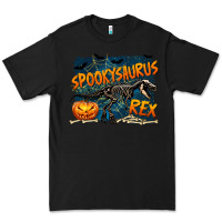 Black Spooky Saurus Rex Premium Tee - texasbilliewilder