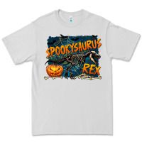Dove Grey Spooky Saurus Rex Premium Tee - texasbilliewilder