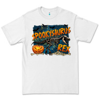 White Spooky Saurus Rex Premium Tee - texasbilliewilder