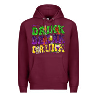 Burgundy Drink drank drunk Premium Hoodie - NancyCooperArtShop