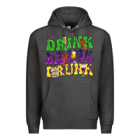 Charcoal Heather Drink drank drunk Premium Hoodie - NancyCooperArtShop