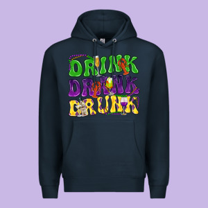 Drink Drank Drunk Premium Hoodie Designed By Nancycooperartshop
