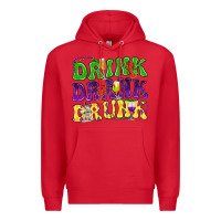 Red Drink drank drunk Premium Hoodie - NancyCooperArtShop