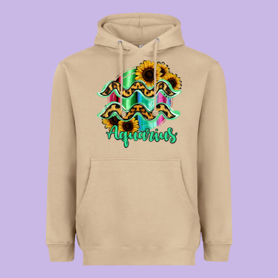 Aquarius Zodiac Heavyweight Hoodie Designed By Bettercallsaul