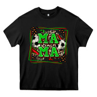 Black soccer mama with leopard Heavy Core Tee - Zillion Design Studio