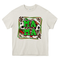 Cream soccer mama with leopard Heavy Core Tee - Zillion Design Studio
