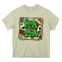 Mossy soccer mama with leopard Heavy Core Tee - Zillion Design Studio