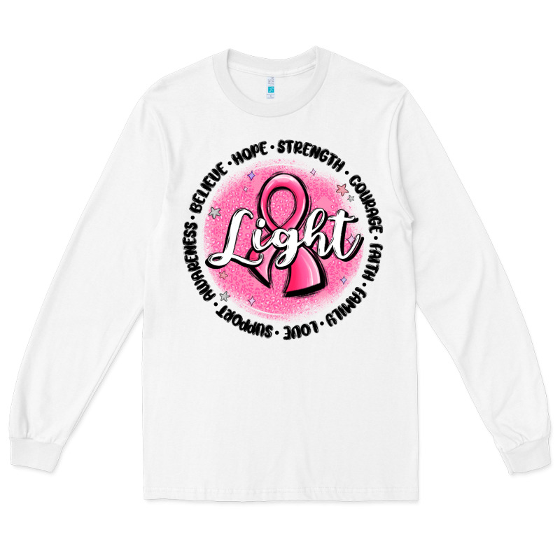 Fight Breast Cancer Long Sleeve Tee by MaliasSmallBusiness | Teevron