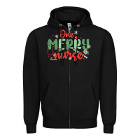 Black one merry nurse Zipper Hoodie - MaliasSmallBusiness