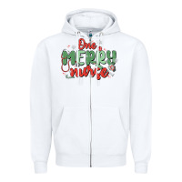 White one merry nurse Zipper Hoodie - MaliasSmallBusiness