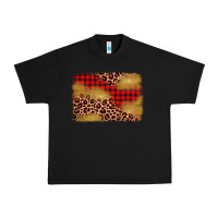 Black christmas leopard glitter background Urban Heavy Tee - AdoDesignShop